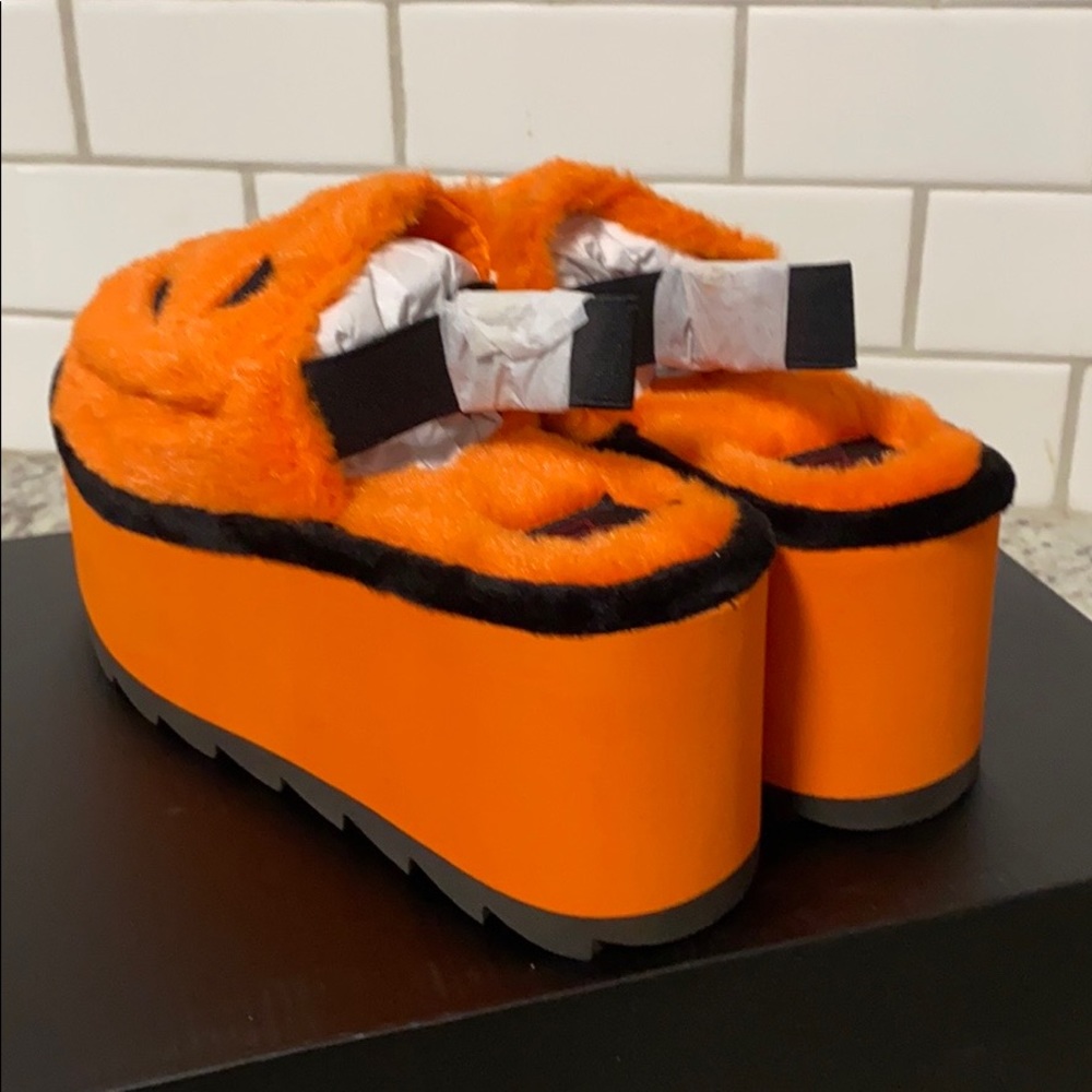 *Strange Cvlt Lilly JOL Orange Black Platforms - Picture 10 of 11